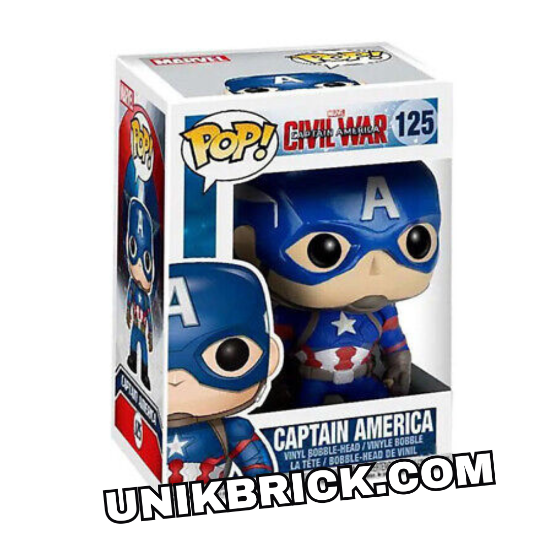 FUNKO POP 125 Marvel Civil War Captain America Đội trưởng Mỹ Nội Chiến