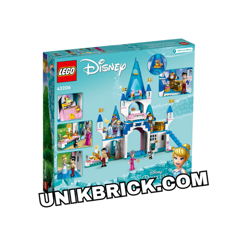  [CÓ HÀNG] LEGO Disney Princess 43206 Cinderella and Prince Charming's Castle 