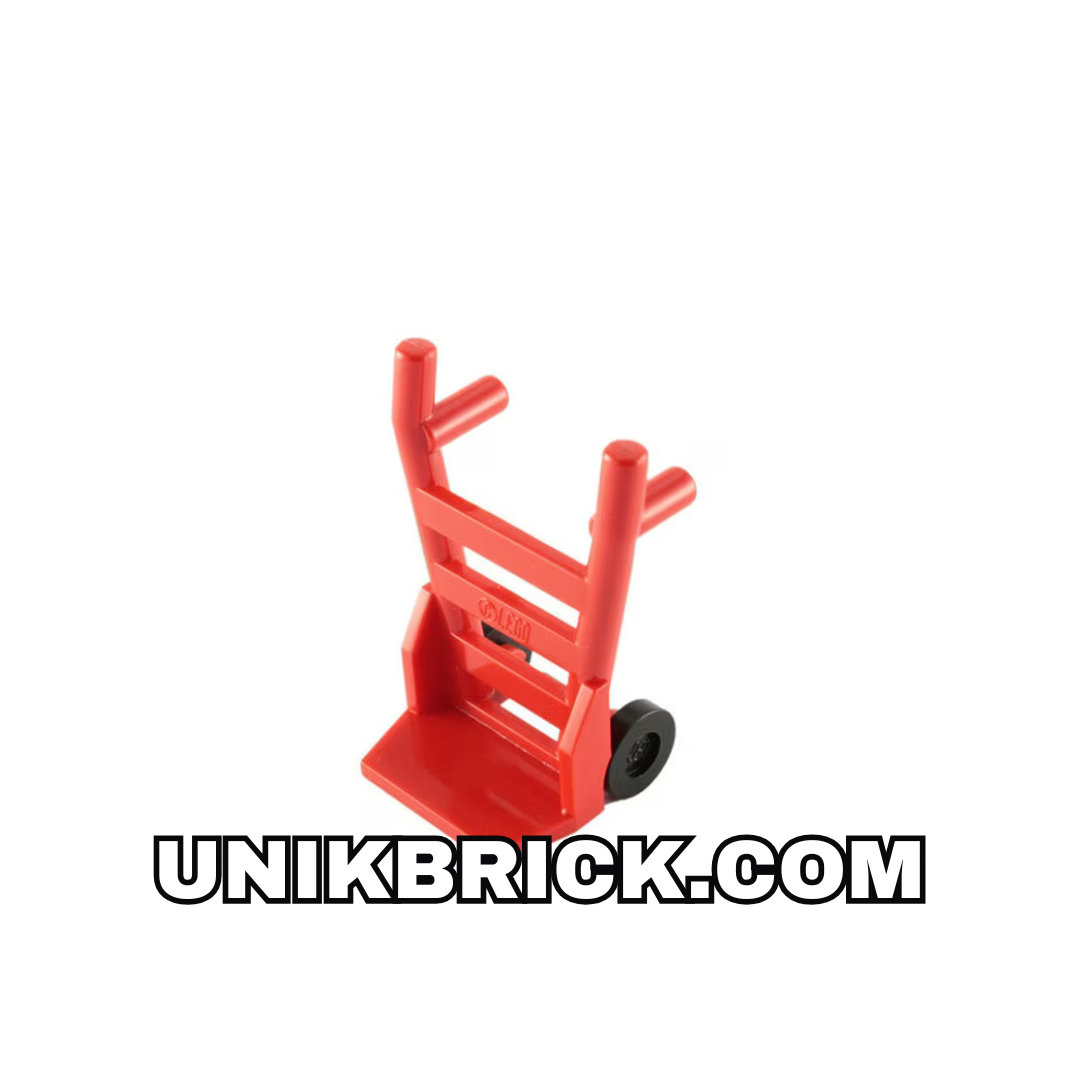 LEGO Red Hand Truck Trolley Xe đẩy đỏ