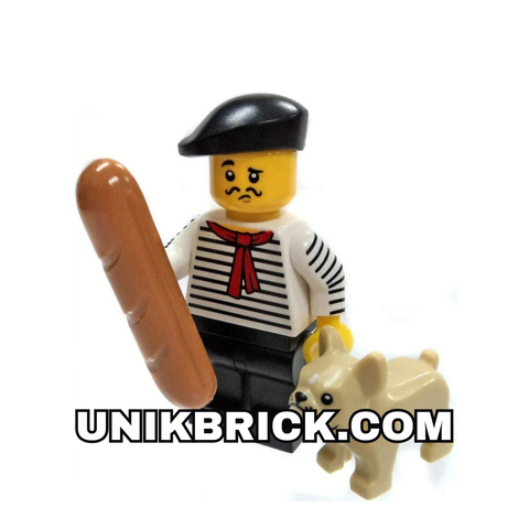  LEGO Connoisseur Frenchman with French Bulldog Series 17 Người Pháp và Chó Bull 