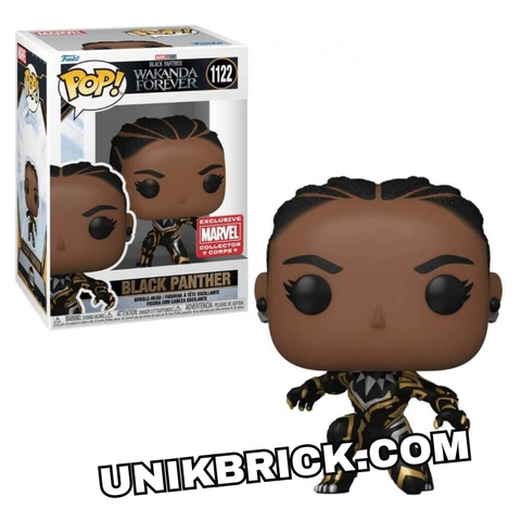  FUNKO POP 1122 Black Panther Wakanda Forever Collector Corps Exclusive 