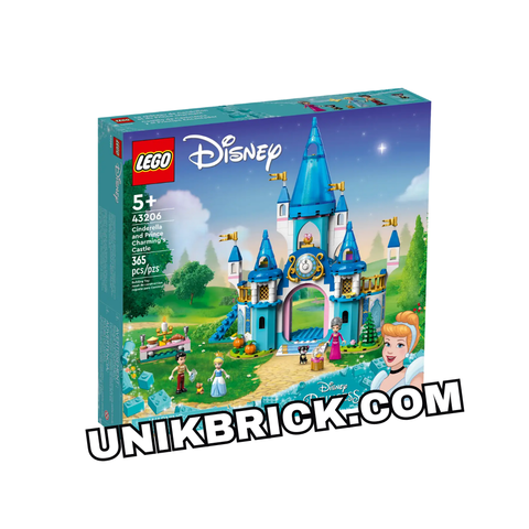  [CÓ HÀNG] LEGO Disney Princess 43206 Cinderella and Prince Charming's Castle 
