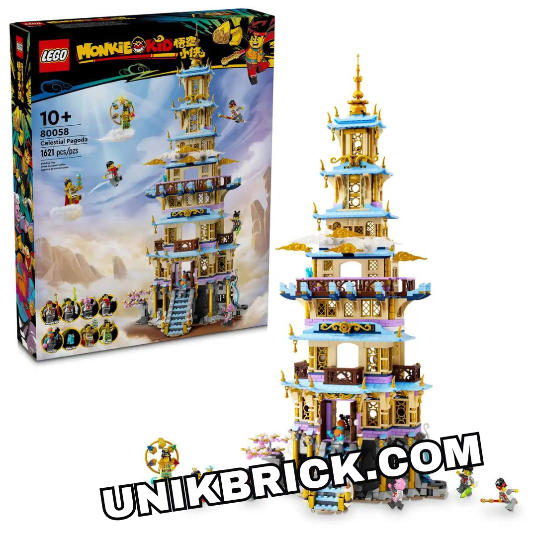 CÓ HÀNG] LEGO Monkie Kid 80058 Celestial Pagoda – UNIK BRICK
