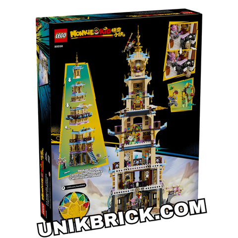  [CÓ HÀNG] LEGO Monkie Kid 80058 Celestial Pagoda 