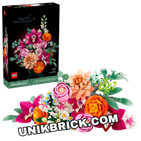  [CÓ HÀNG] LEGO Botanicals Creator 10342 Pretty Pink Flower Bouquet 