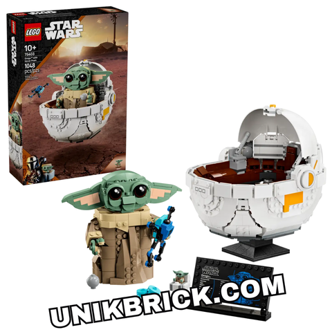  [CÓ HÀNG] LEGO 75403 Star Wars Grogu with Hover Pram Grogu trong phi thuyền quả trứng 