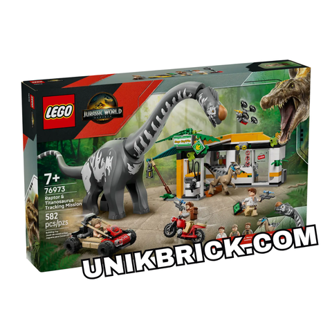  [HÀNG ĐẶT/ ORDER] LEGO 76973 Jurassic World Raptor & Titanosaurus Tracking Mission Nhiệm Vụ Theo Dõi 