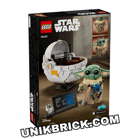  [CÓ HÀNG] LEGO 75403 Star Wars Grogu with Hover Pram Grogu trong phi thuyền quả trứng 