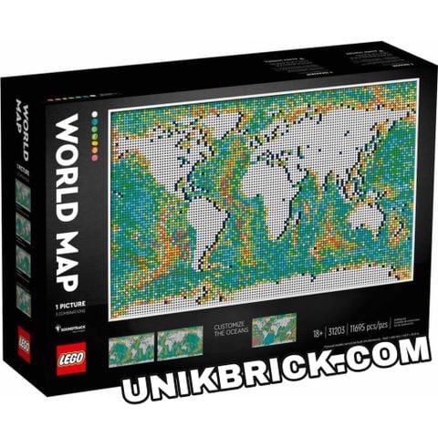  [HÀNG ĐẶT/ ORDER] LEGO Art 31203 World Map 