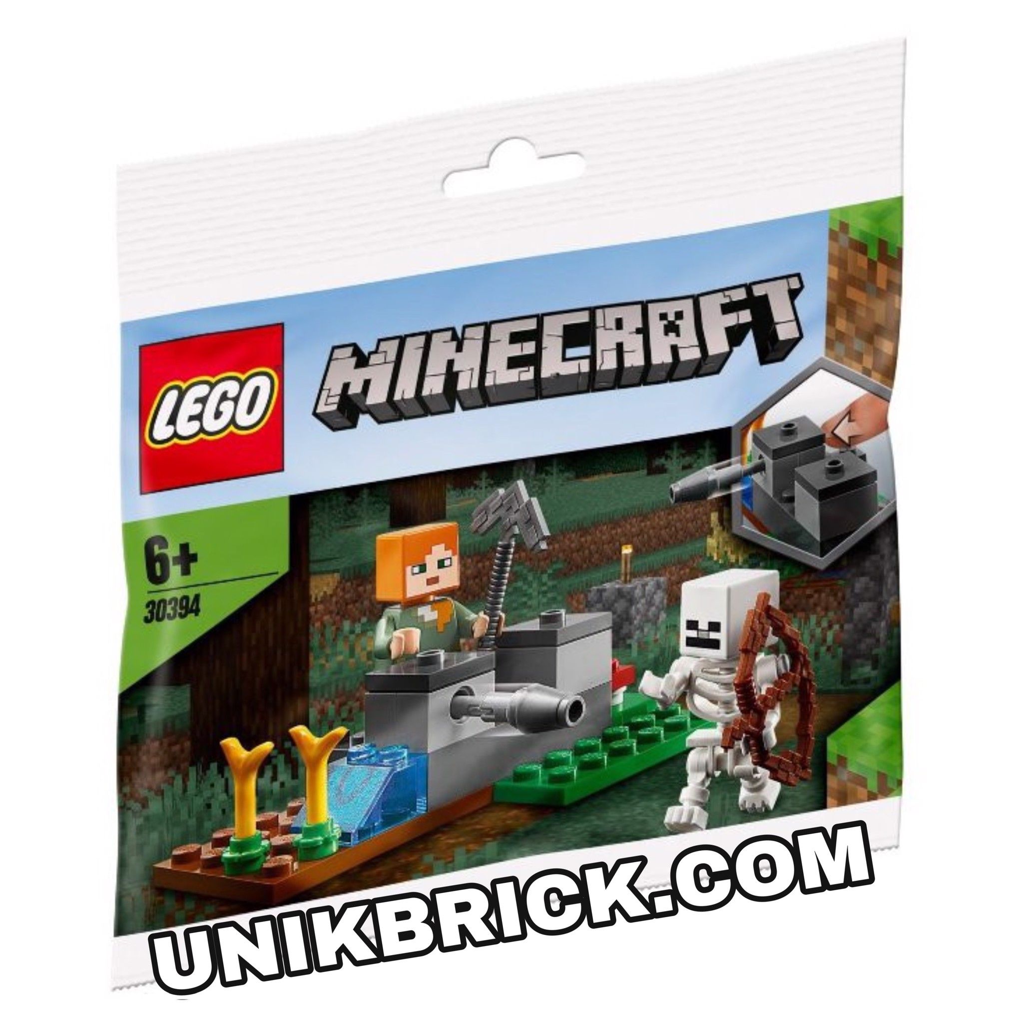 LEGO Minecraft 30394 The Skeleton Defense Polybag – UNIK BRICK