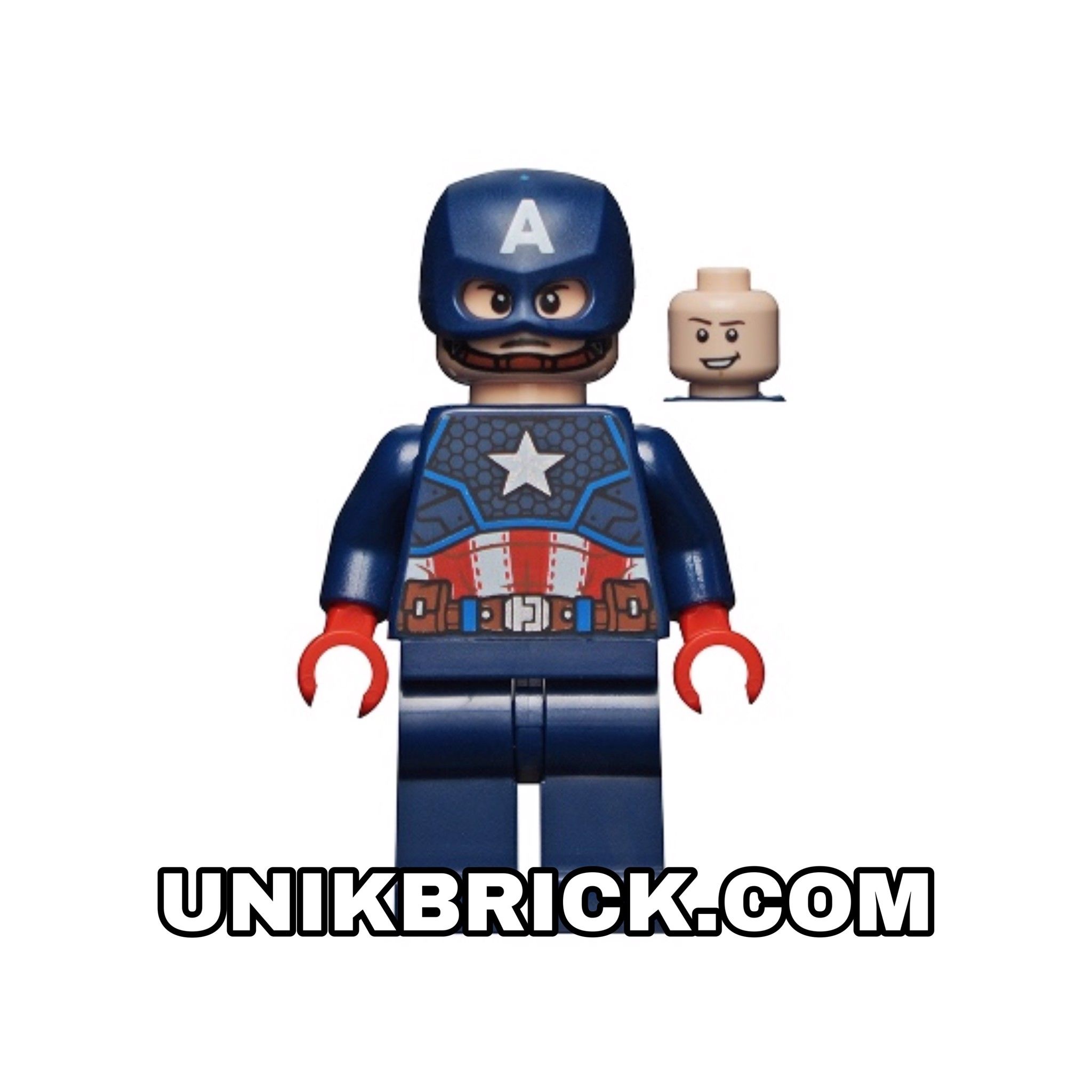 [ORDER ITEMS] LEGO Captain America Dark Blue Suit Red Hands Helmet