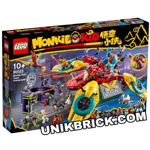  [HÀNG ĐẶT/ ORDER] LEGO Monkie Kid 80023 Monkie Kid's Team Dronecopter 