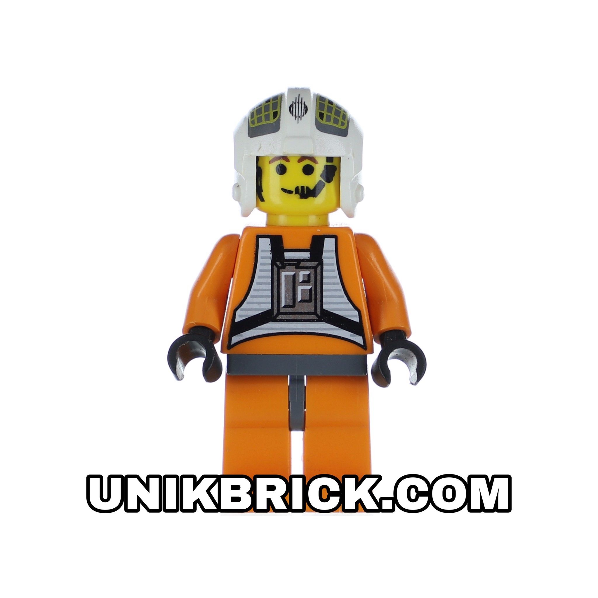 [ORDER ITEMS] LEGO Rebel Pilot Y-wing Jon Dutch Vander Gold Leader Yellow Head Dark Bluish Gray Hips