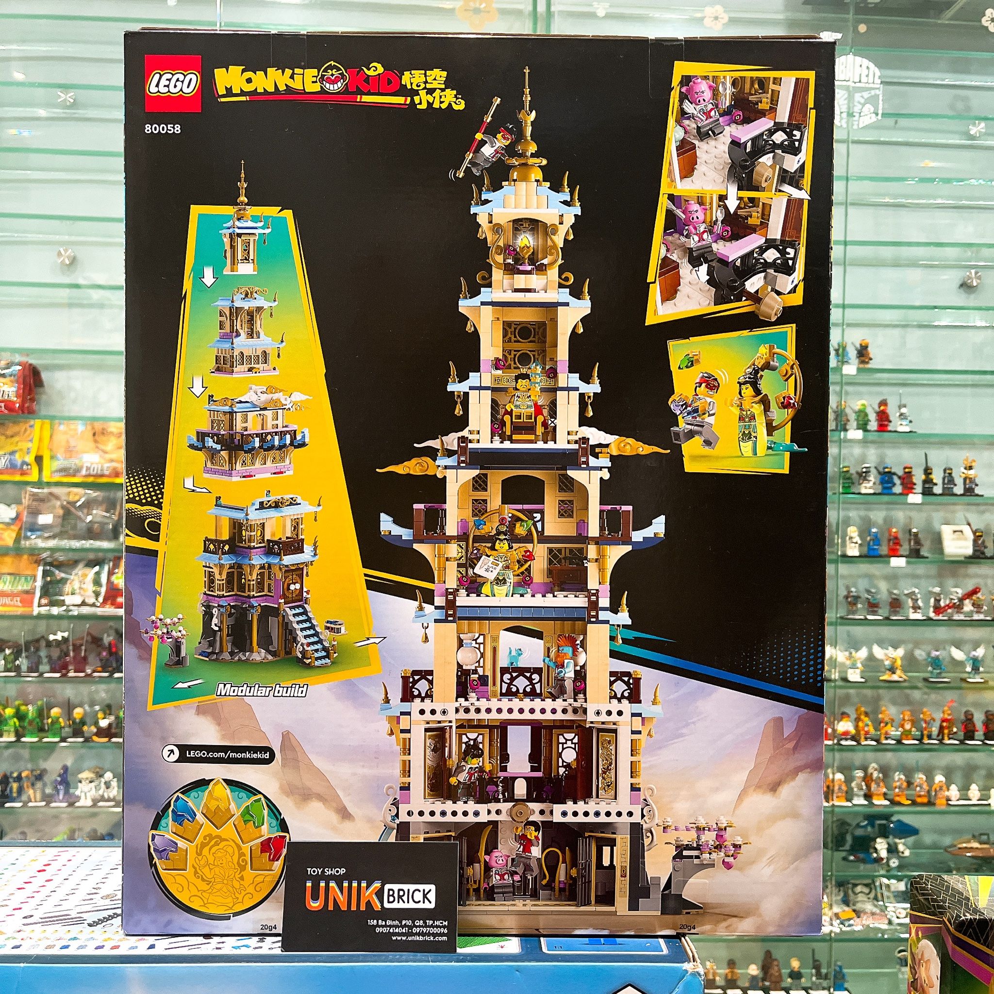 CÓ HÀNG] LEGO Monkie Kid 80058 Celestial Pagoda – UNIK BRICK