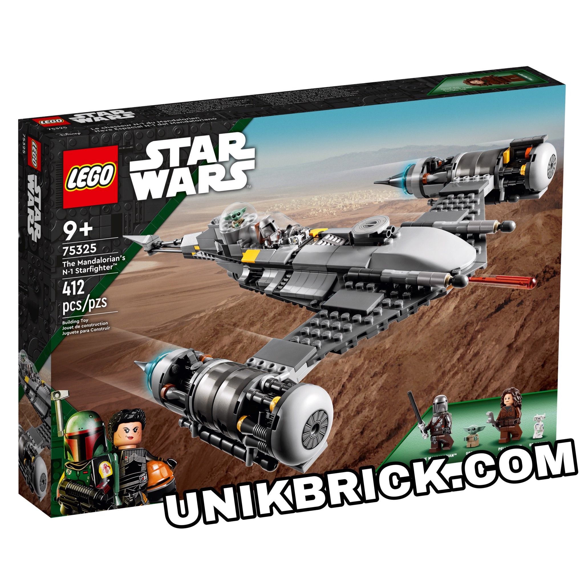 LEGO Star Wars 75325 The Mandalorian's N-1 Starfighter – UNIK BRICK