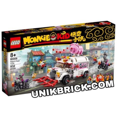  [HÀNG ĐẶT/ ORDER] LEGO Monkie Kid 80009 Pigsy’s Food Truck 