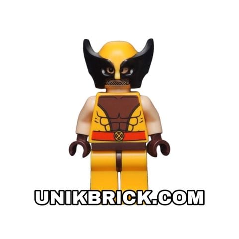  [ORDER ITEMS] LEGO Wolverine Mask Reddish Brown Hands 