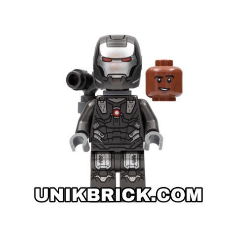  [ORDER ITEMS] LEGO Marvel War Machine Pearl Dark Gray and Silver Armor with Backpack 