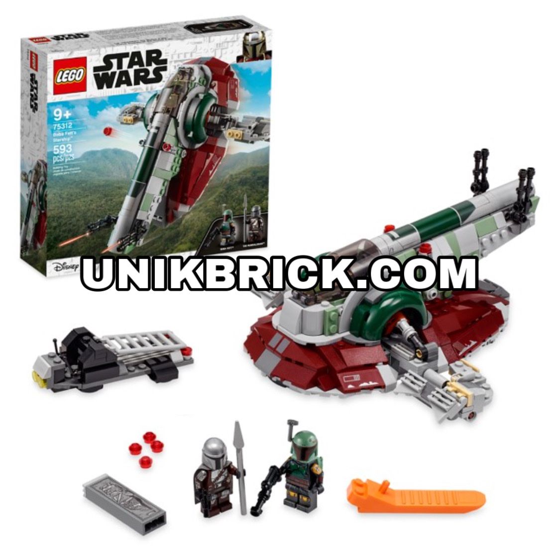 LEGO Star Wars 75312 Boba Fett’s Starship – UNIK BRICK