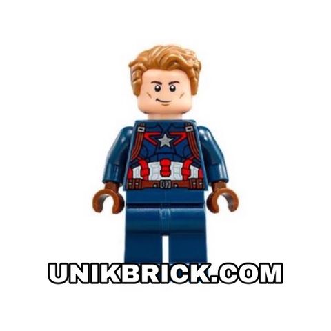  [ORDER ITEMS] LEGO Captain America Detailed Suit Dark Brown Eyebrows 