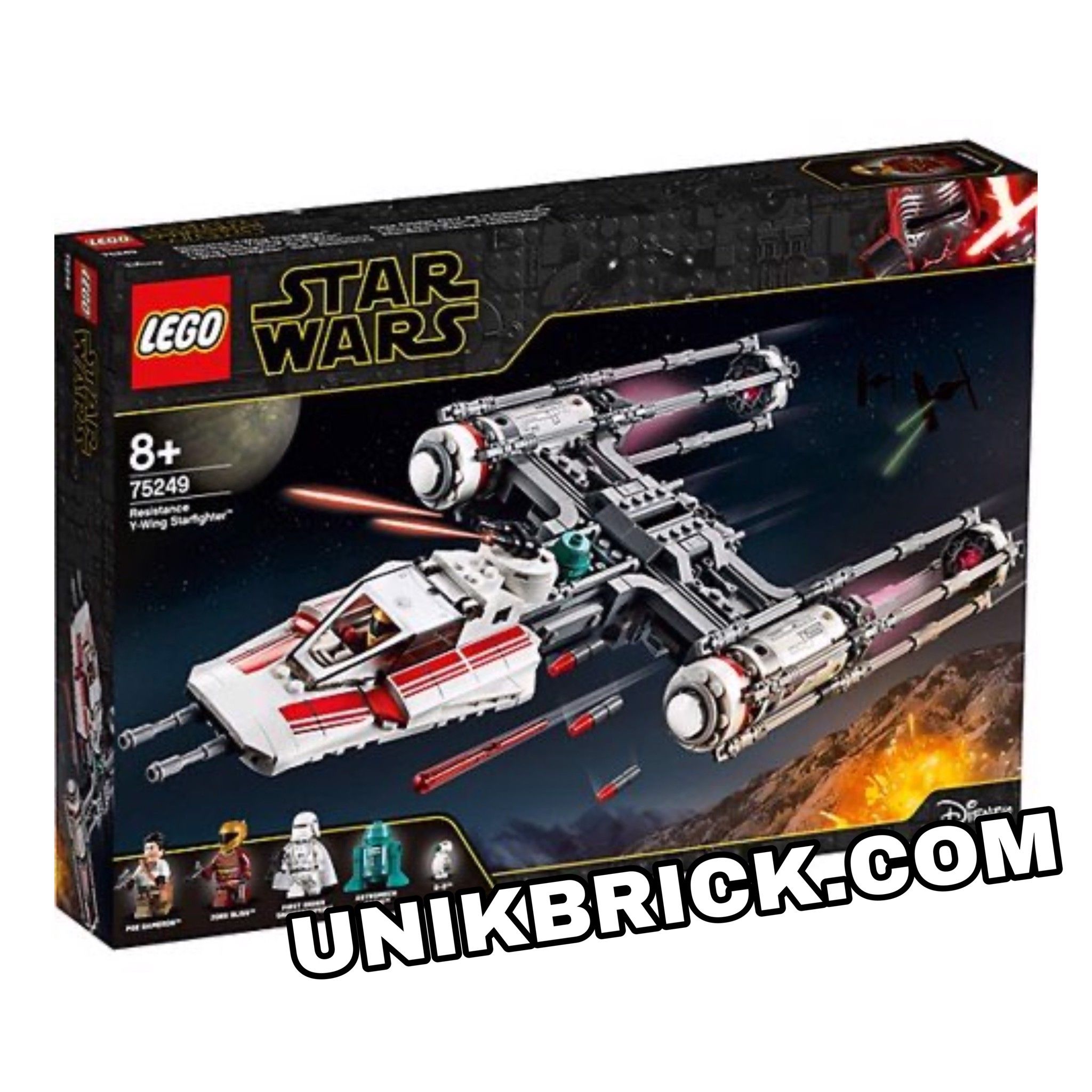 [CÓ HÀNG] LEGO Star Wars 75249 Resistance Y Wing Starfighter