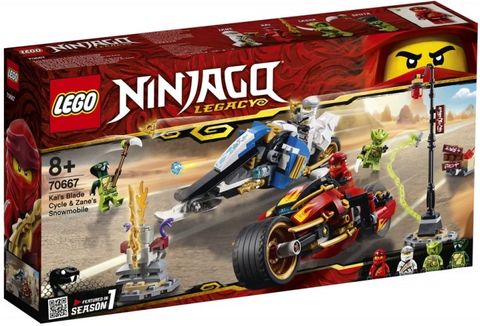  [ORDER ITEMS] LEGO Ninjago 70667 Kai's Blade Cycle & Zane's Snowmobile 