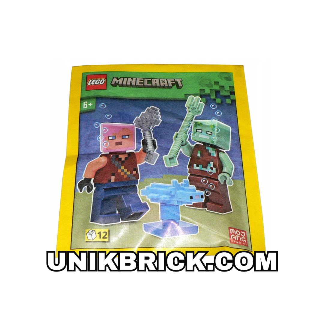 LEGO Minecraft 662303 Adventurer with Drowned and Axolotl Paper Bag