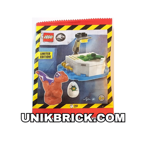  LEGO Jurassic World 122401 Laboratory with Raptor Paper Bag 