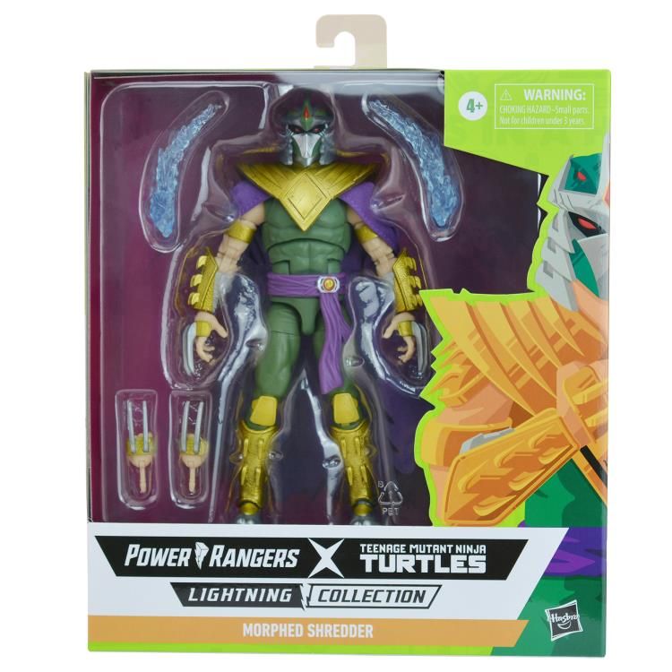 [HÀNG ĐẶT/ ORDER] Hasbro Power Rangers X Teenage Mutant Ninja Turtles Lightning Collection 6 Inch Morphed Shredder Green Ranger Figure
