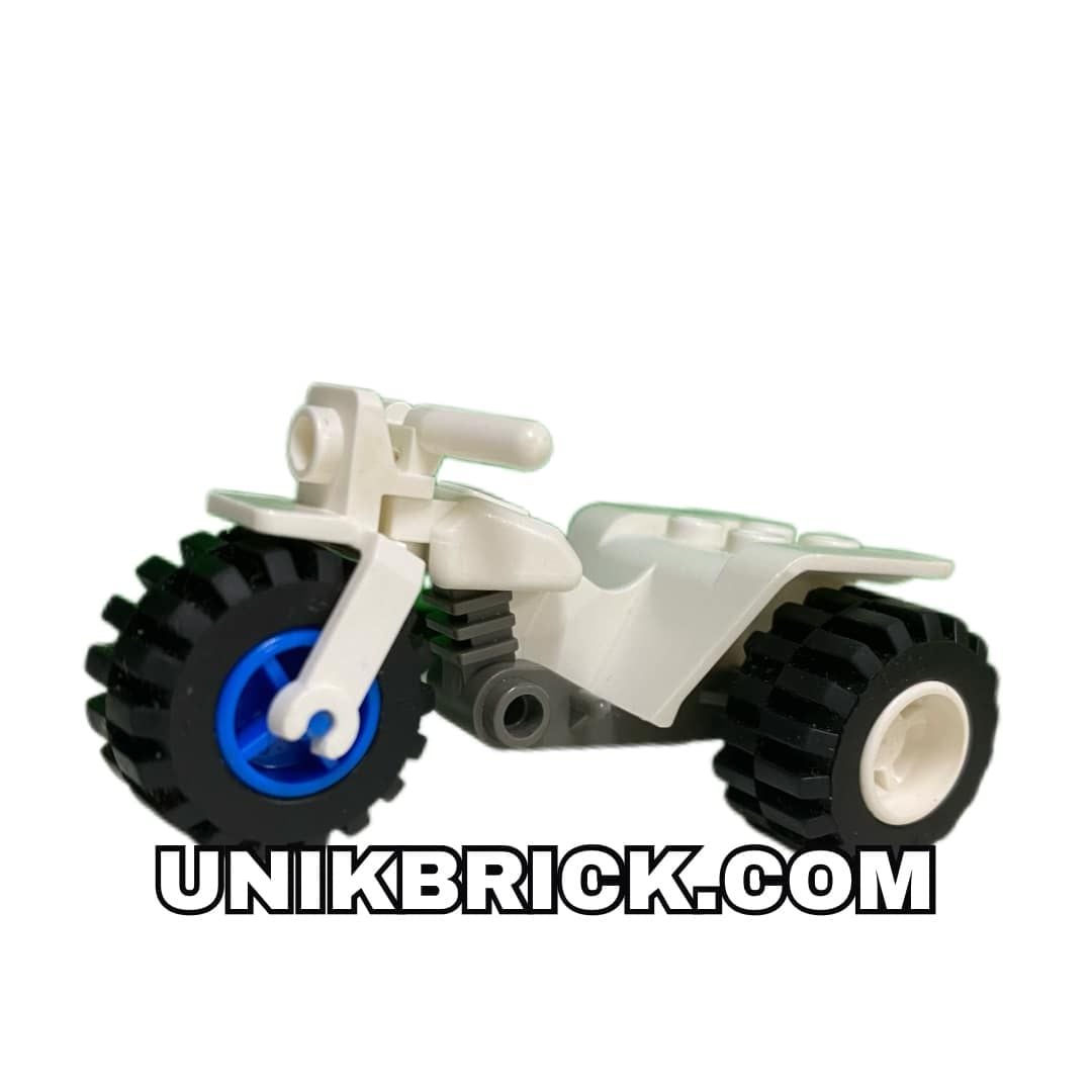 LEGO City White Motorbike No 8 Xe mô tô 3 bánh trắng (Mẫu 8)