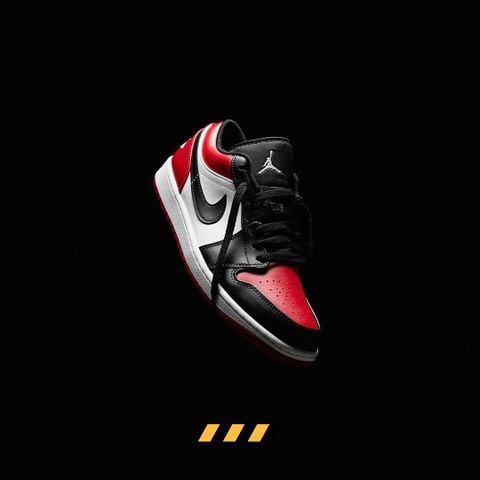 Giày Nike Air Jordan 1 Low – Bred Toe – 553558-612