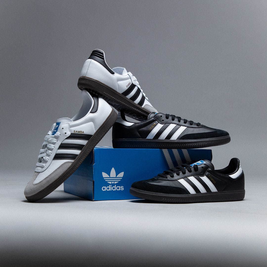 Adidas samba og 2025 trainers black/white/gum