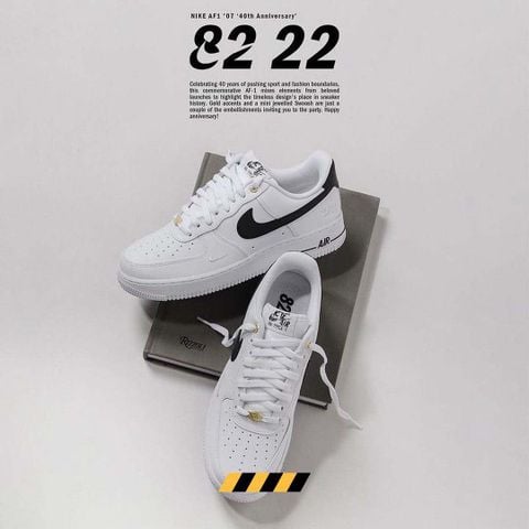 Giày Nike Air Force 1 Low '07 LV8 – White Black – DQ7658-100