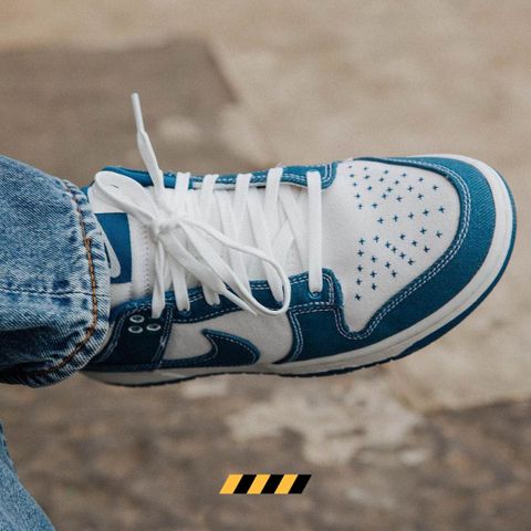 Giày Nike Dunk Low – Industrial Blue Sashiko – DV0834-101