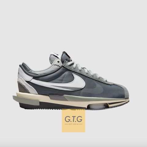 Giày Sacai x Nike Zoom Cortez  – Iron Grey –  DQ0581-001