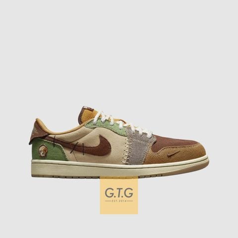 Giày Zion Williamson x Air Jordan 1 Retro Low OG – Voodoo – DZ7292-200