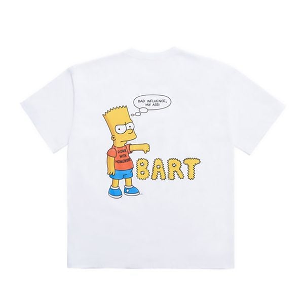  Áo thun ADLV x SIMPSONS - Homework Bart White Tee 