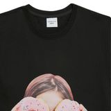  Áo thun - Acmé de la vie - ADLV BABY FACE SHORT SLEEVE T-SHIRT BLACK DONUT 3 