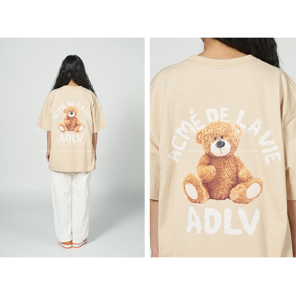 Tシャツ・カットソー ACME DE LA VIE BABY FACE BEAR DOLL HUG SHORT SLEEVE 4BUK079 Jual Adlv Baby Face Bear Doll Hug Short Sleeve T-shirt Acme