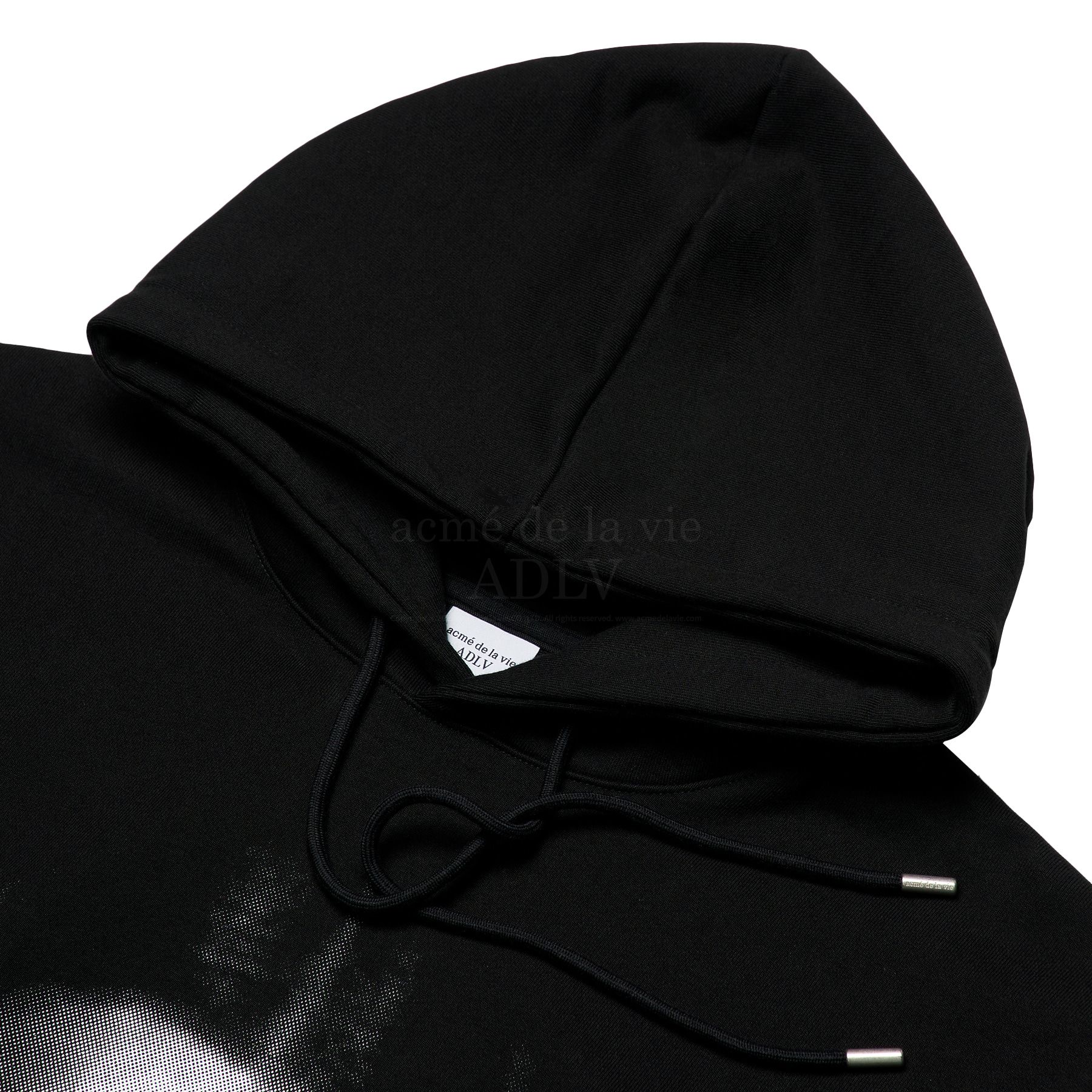  Hoodie Acmé de la vie - ACMEDALEVIE FACE HOODIE BLACK 