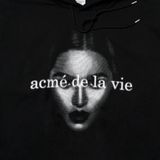  Hoodie Acmé de la vie - ACMEDALEVIE FACE HOODIE BLACK 