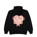  Hoodie Acmé de la vie - ADLV SHAKING HEART HOODIE BLACK 