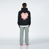  Hoodie Acmé de la vie - ADLV SHAKING HEART HOODIE BLACK 