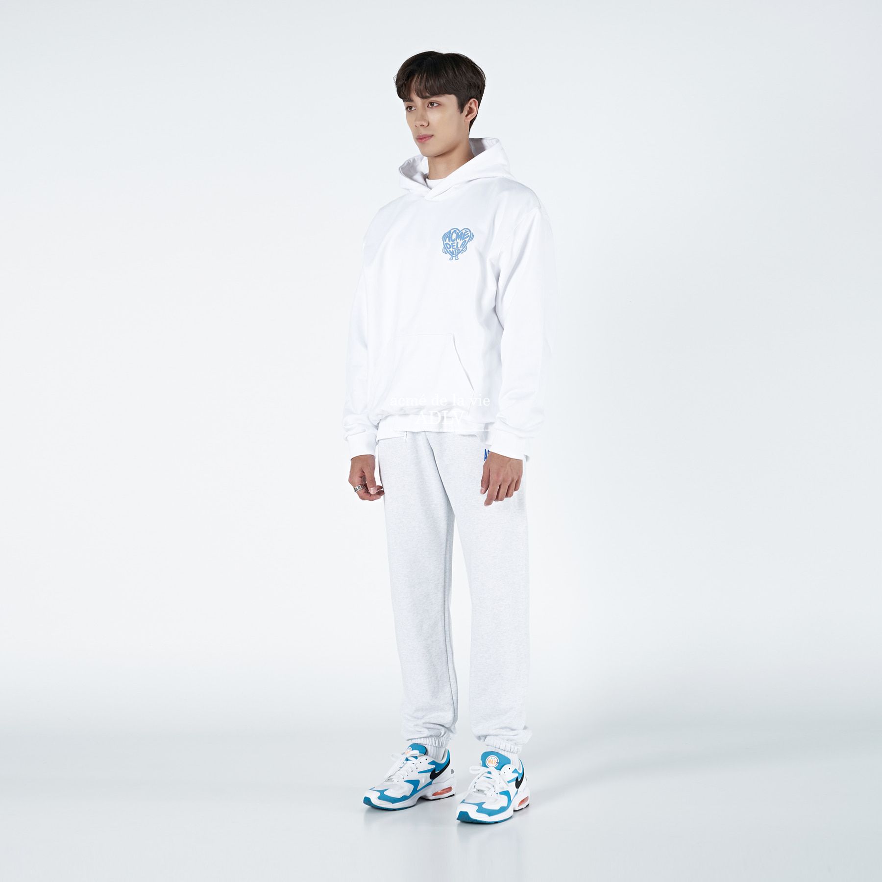  Hoodie Acmé de la vie - ADLV SHAKING HEART HOODIE WHITE 