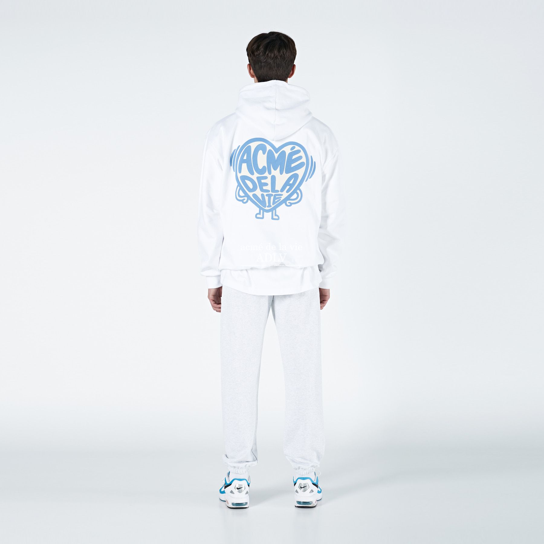  Hoodie Acmé de la vie - ADLV SHAKING HEART HOODIE WHITE 