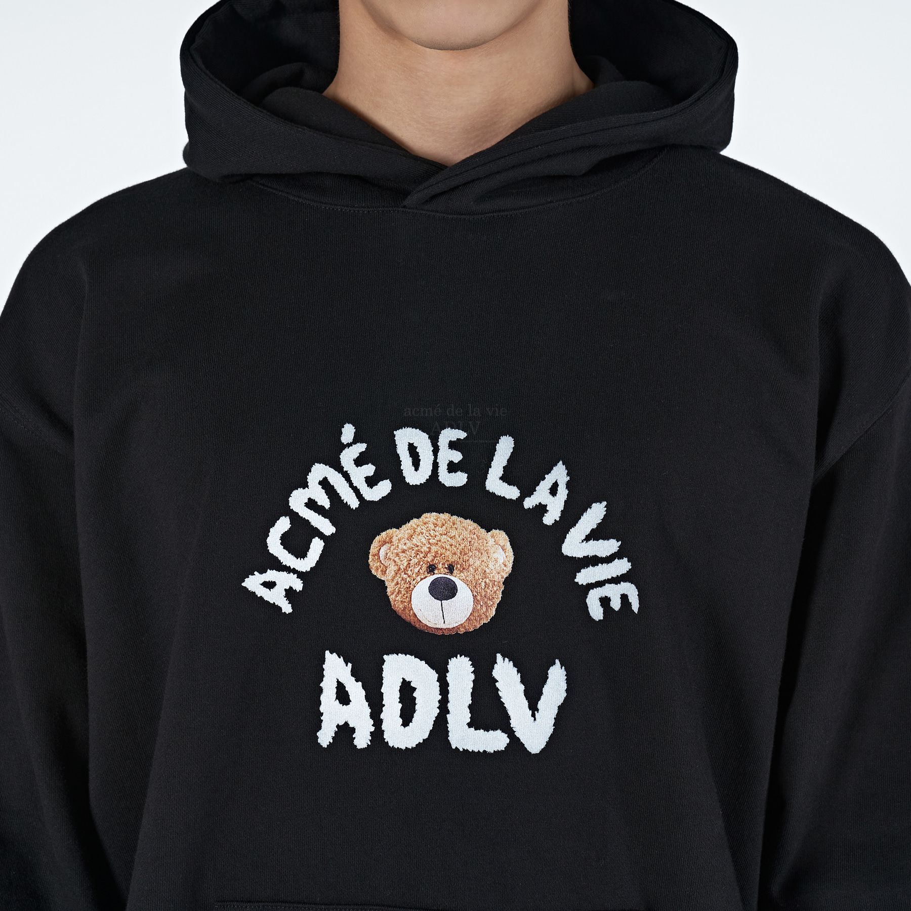  Hoodie Acmé de la vie - ADLV TEDDY BEAR (BEAR DOLL) HOODIE BLACK 