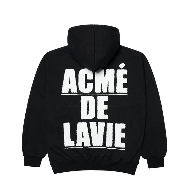  Hoodie Acmé de la vie - ADLV WHITE FULL LOGO HOODIE BLACK 