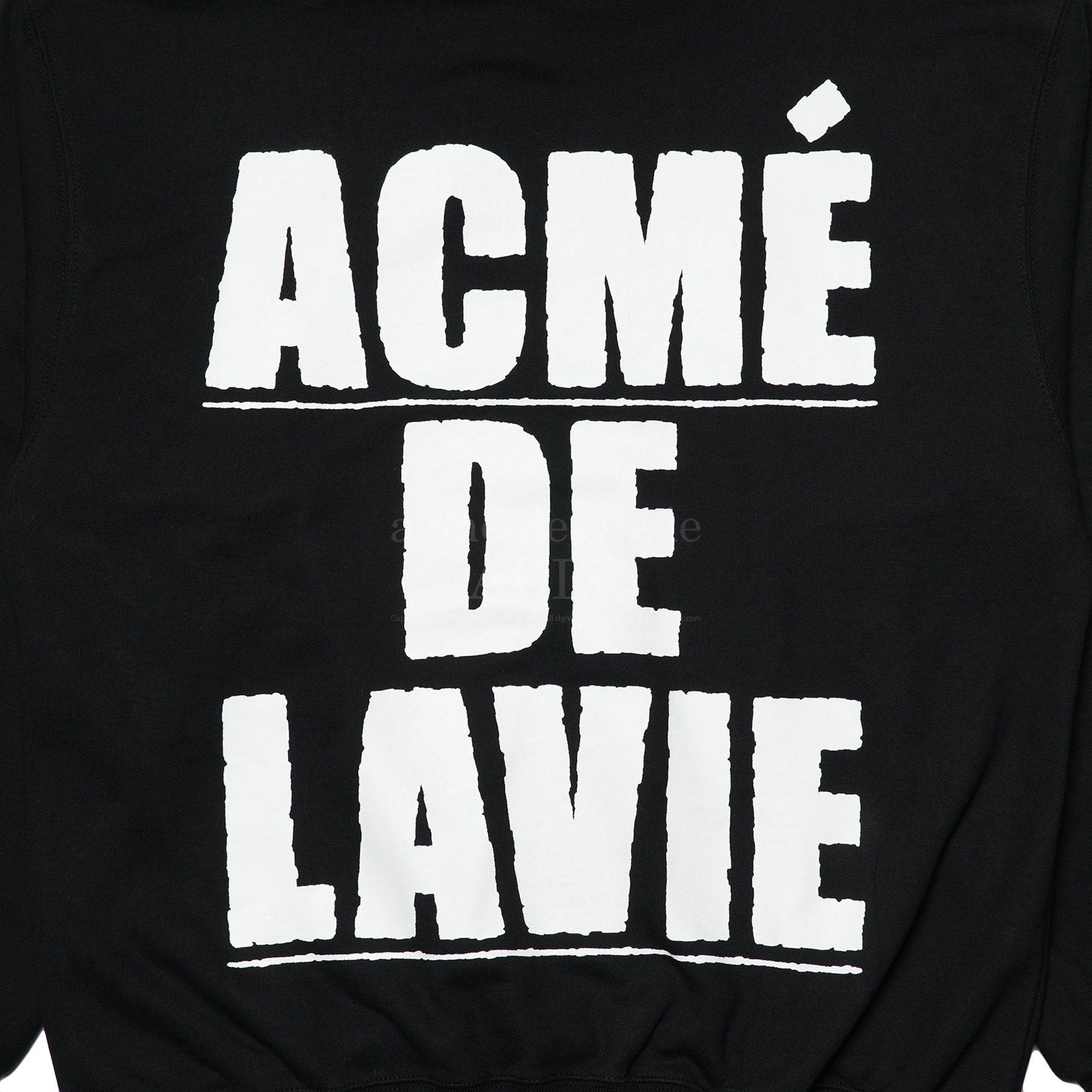  Hoodie Acmé de la vie - ADLV WHITE FULL LOGO HOODIE BLACK 