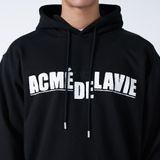  Hoodie Acmé de la vie - ADLV WHITE FULL LOGO HOODIE BLACK 