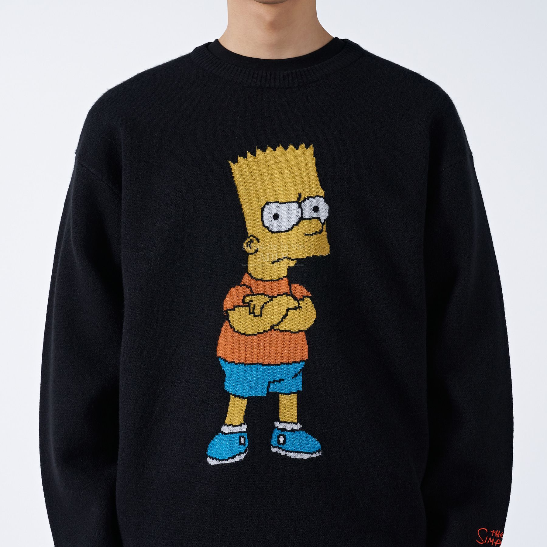  Áo Sweater ADLV [Acmé de la vie x Simpson] - ADLV BART - KNIT BLACK 